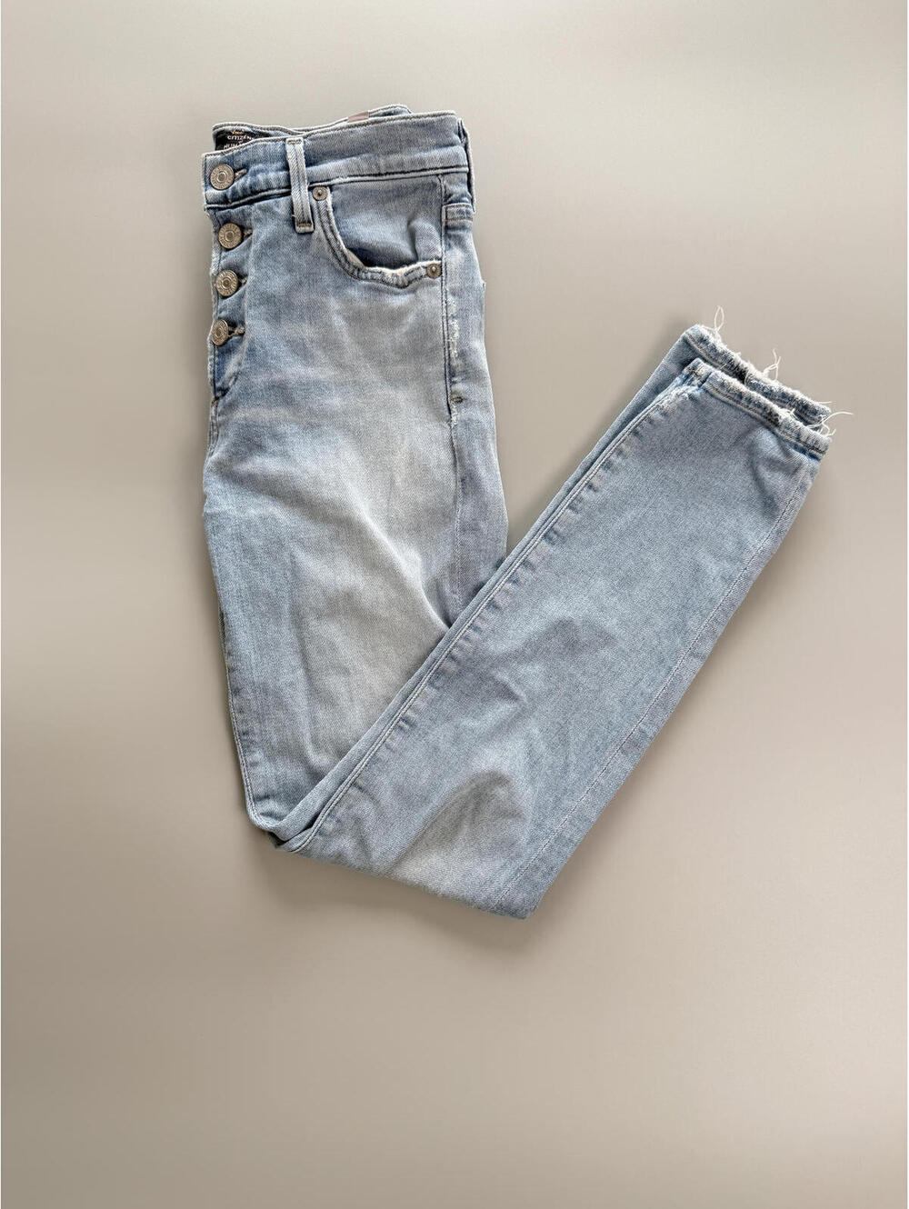 Citizens of Humanity Rocket Ankle Jeans Mid Rise Skinny Light Wash
